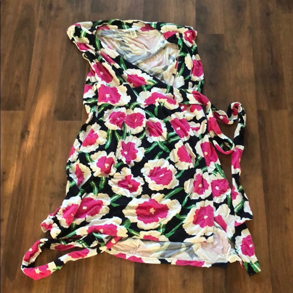 Diane Von Furstenberg Floral Wrap Dress Cassidy 8